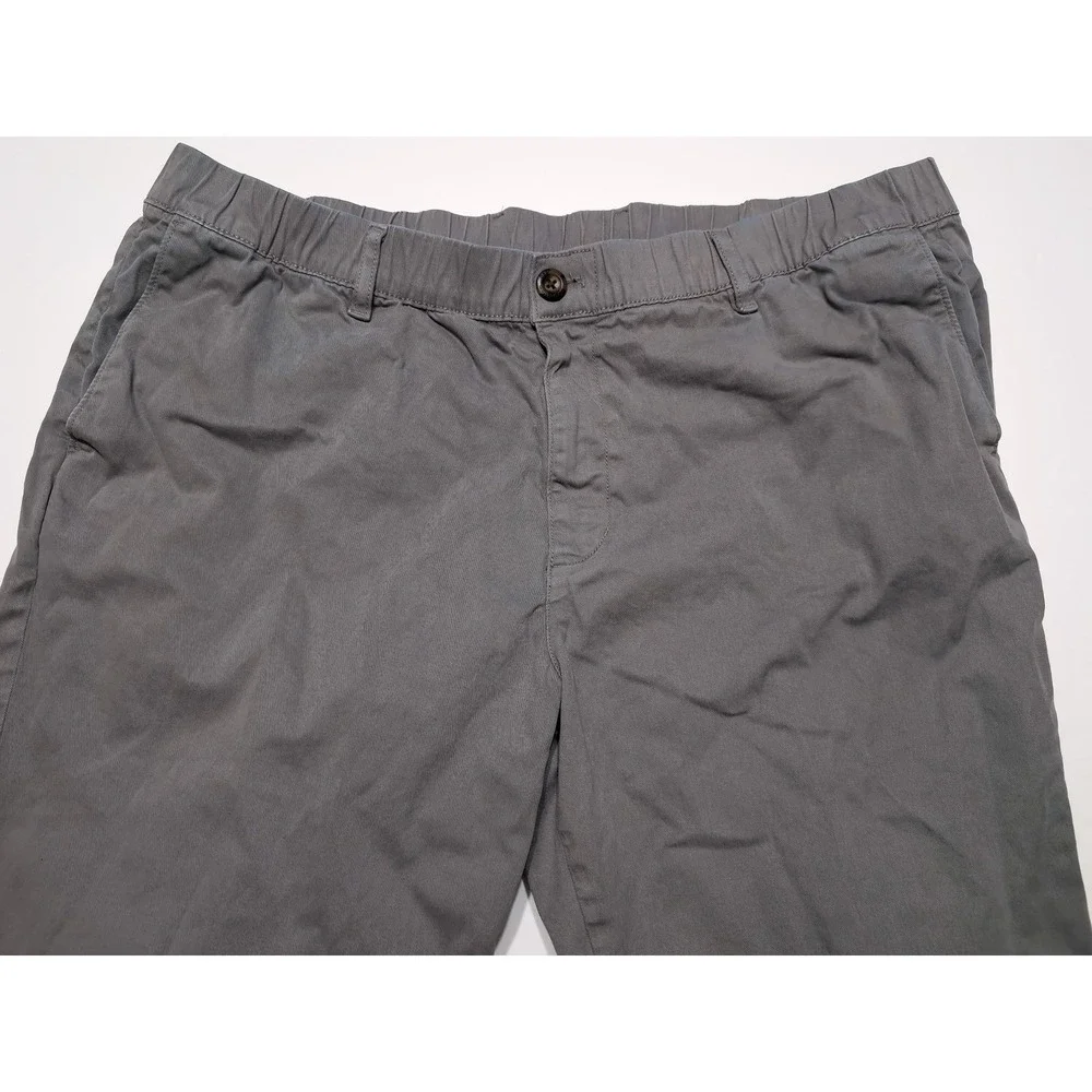 BearBottom Stretch Chino Pants Men XXL x 30 Grey Excellent Elastic Waist